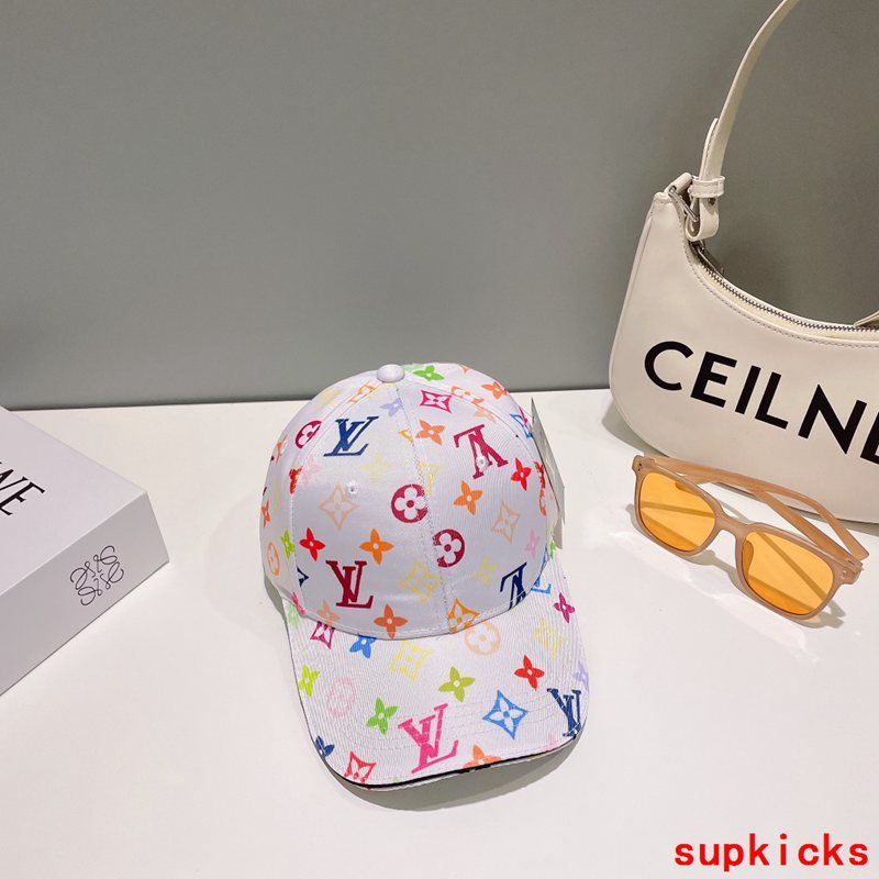Close-up detail view of Louis Vuitton unisex cap
