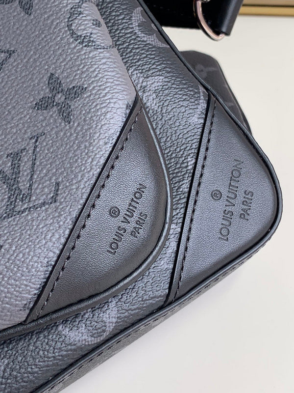 Front view of structured signature women's handbag – women's statement bag
