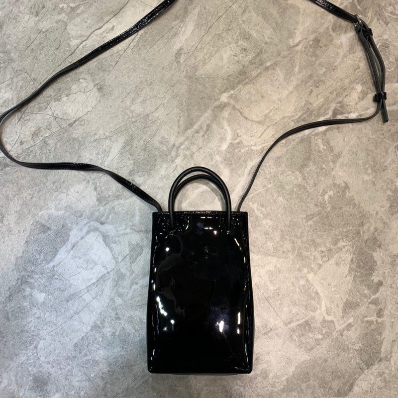 Modern Vegan Leather Handbag - Understated Luxury Look | Women's Premium Handbag #1051 - close-up detail shot (image 3) of designer-inspired handbag