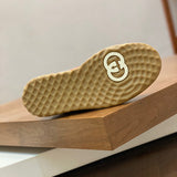 Gucci clean off-white luxury sneakers view 9 bold athletic profile