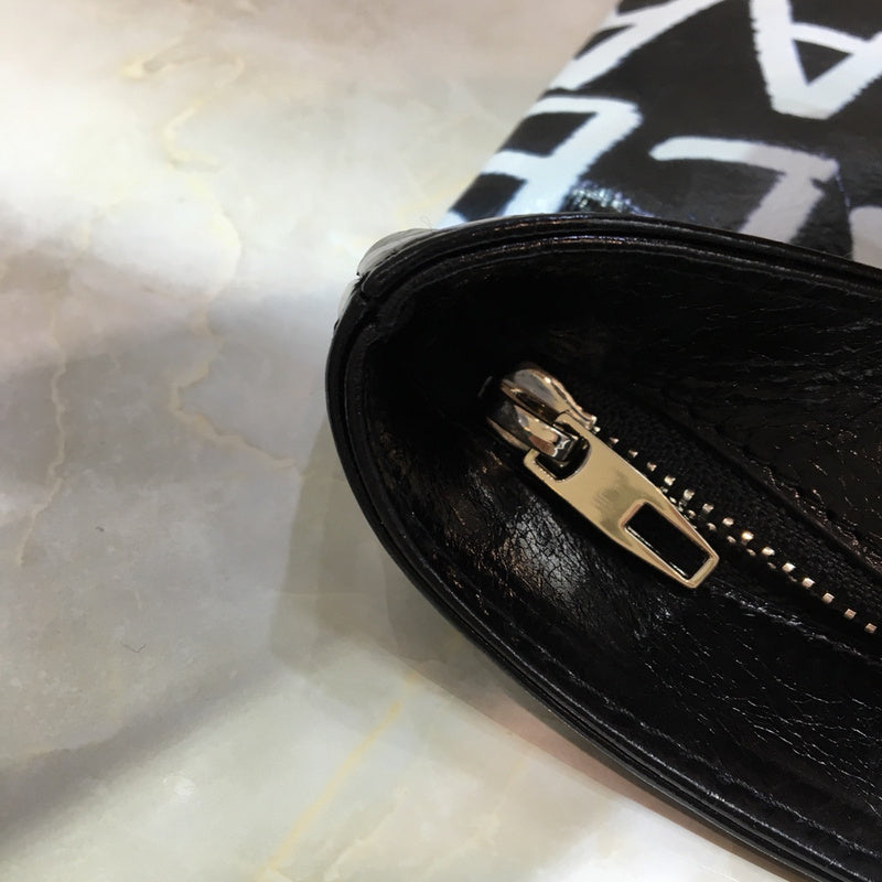 Polished Faux Leather Handbag - Everyday Elegance | Women's Luxury Handbag #1020 - back view (image 4) of designer-inspired handbag