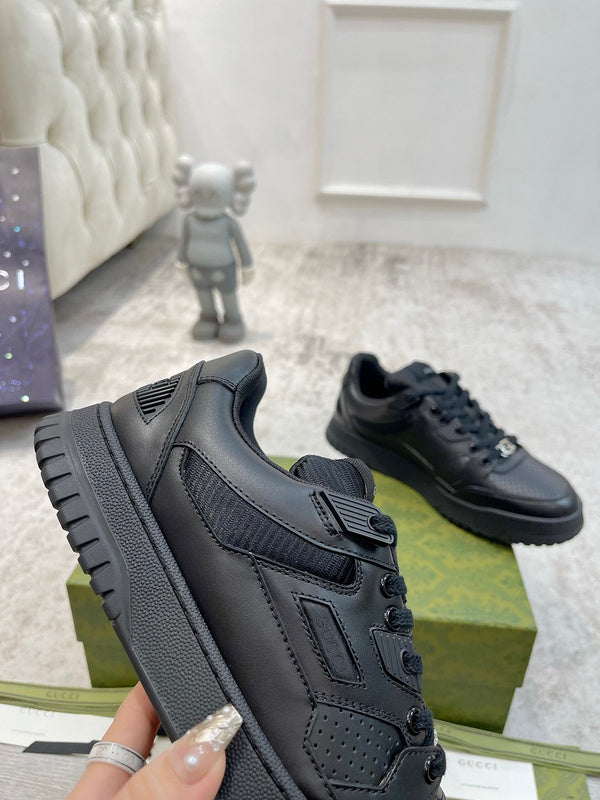 Gucci soft grey luxury sneakers view 8 premium leather build