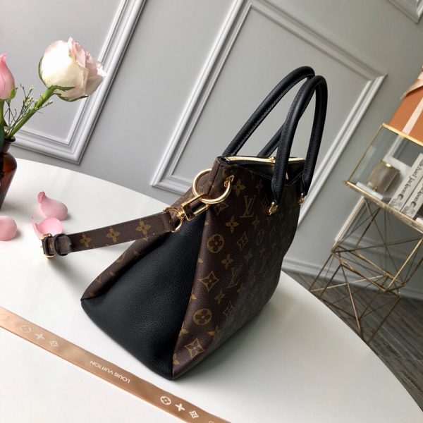 Close-up detail of modern statement women's handbag – women's designer-style accessory