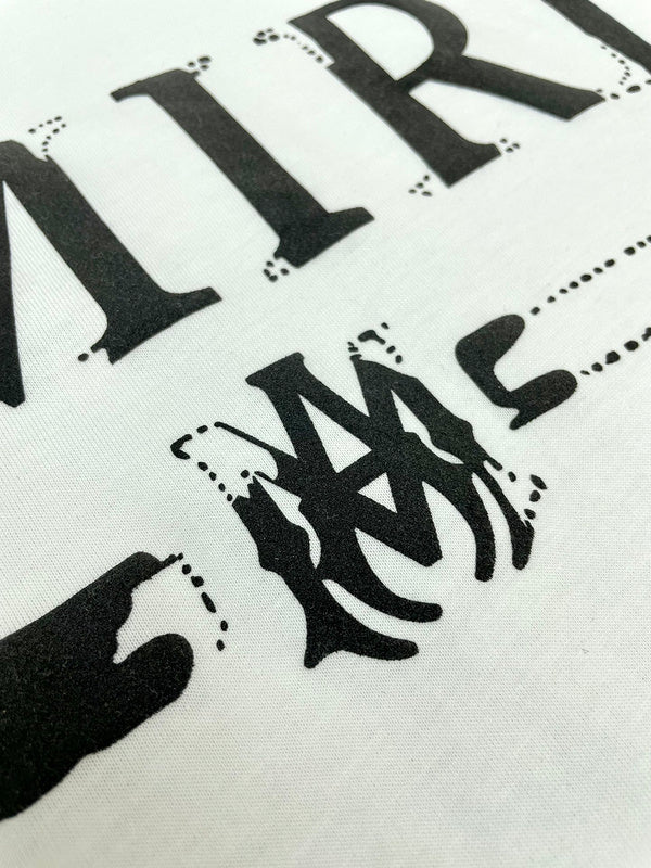 Amiri t-shirt close-up — premium authentic designer style