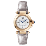 Front view of Cartier unisex rose gold watch
