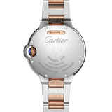 Front view of Cartier unisex rose gold watch