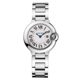 Close-up detail view of Cartier unisex watch