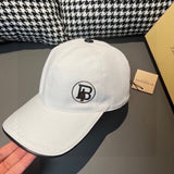Angled view of Burberry unisex cap