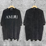 Amiri luxury t-shirt detail shot