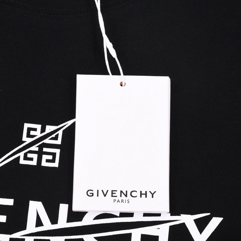 Flat lay presentation of Givenchy luxury clothing with monogram-inspired silhouette