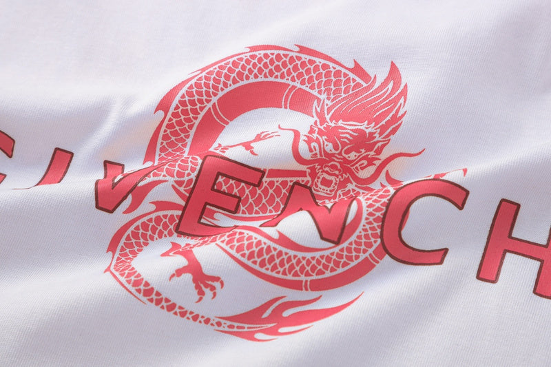 Front view of Givenchy luxury clothing with signature branding