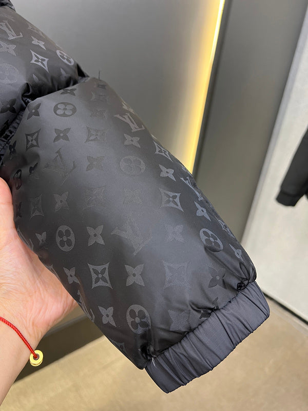 Back view of Louis Vuitton luxury clothing with contemporary cut