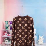 Back view of Louis Vuitton luxury clothing with runway-inspired design