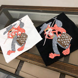 Side profile of Louis Vuitton cotton t-shirt with runway-inspired design