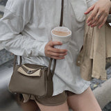 Sculpted bag shown from front angle