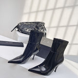 Close-up of Saint Laurent shoes craftsmanship