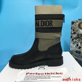 Dior Nude Low-Top Sneakers - Angled View