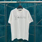 Front view of Louis Vuitton cotton t-shirt with streetwear-inspired cut