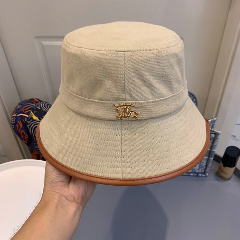 Angled view of Burberry unisex cap