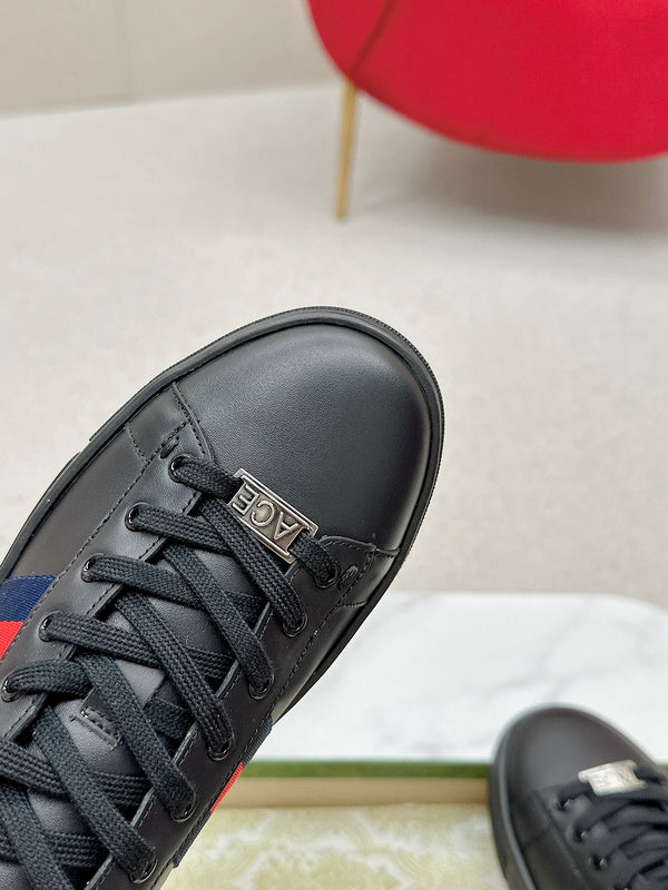 Gucci sneakers detailed view showing premium designer craftsmanship