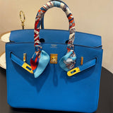 Side view of modernist structured handbag