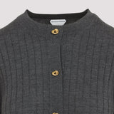 Close-up of Bottega Veneta sweaters & pullovers hardware and fine stitching