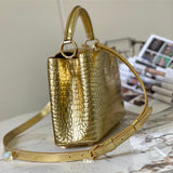  Statement satchel carried on shoulder