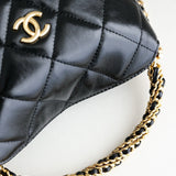 Front view of Chanel 24B Hobo Bag premium bag