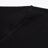 Close-up detail shot of Louis Vuitton cotton t-shirt with monogram-inspired silhouette
