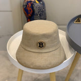 Close-up detail view of Burberry unisex cap