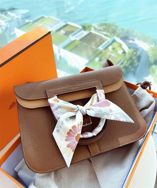  sleek satchel detail view showing craftsmanship