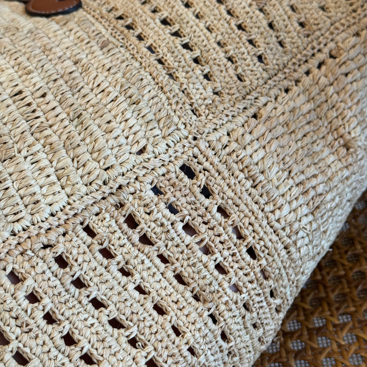 Celine Couffin Panier Bag detail shot – designer craftsmanship and quality