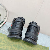 Gucci all-black luxury sneakers view 9 heritage-inspired look