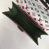 Front view of structured modern women's handbag – women's statement bag