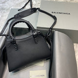 Refined Vegan Leather Handbag - Signature Hardware Accents | Women's Fashion Handbag #309 - close-up detail shot (image 3) of designer-inspired handbag