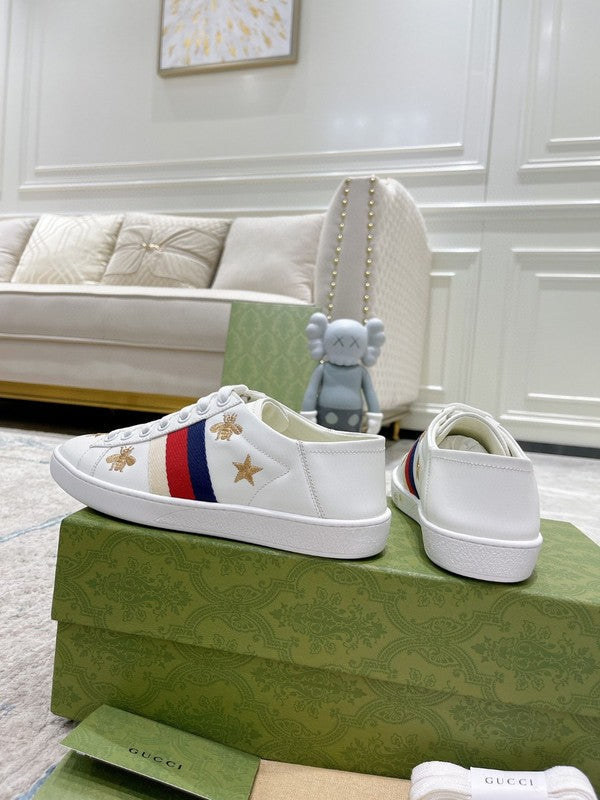 Gucci tonal black luxury sneakers view 8 classic court silhouette