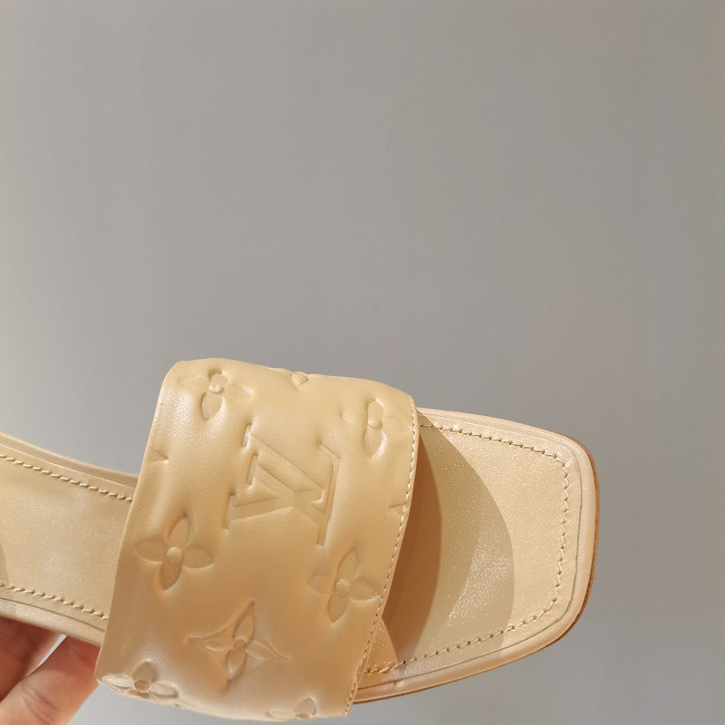Louis Vuitton Nude Ankle Strap Heels - Lifestyle Styling Shot