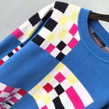 Full styled look of Louis Vuitton luxury clothing with logo-detail design