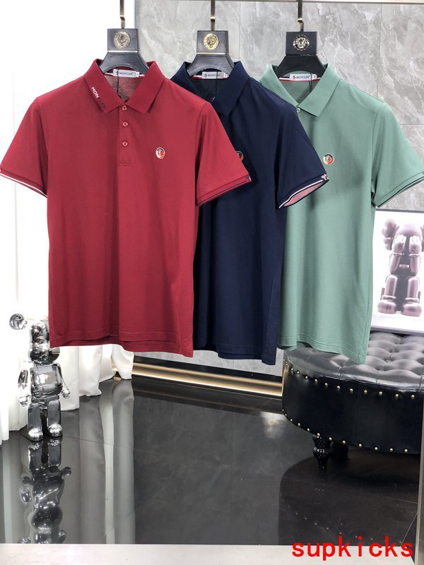 Full styled look of Moncler luxury clothing with relaxed-fit cut