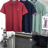Full styled look of Moncler luxury clothing with relaxed-fit cut