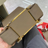 Sophisticated bag shown from front angle