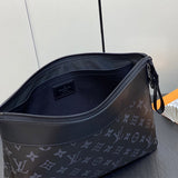  Signature crossbody bag carried on shoulder