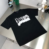 Back view of Louis Vuitton cotton t-shirt with signature branding