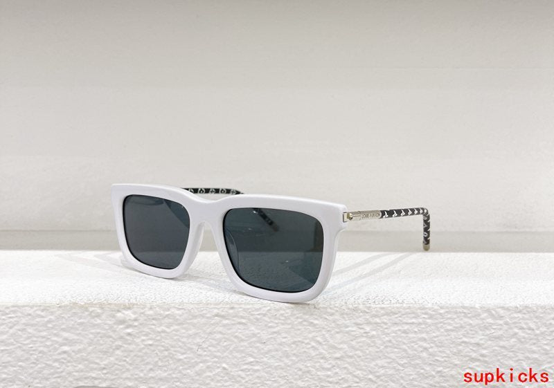 Close-up detail view of Louis Vuitton unisex sunglasses