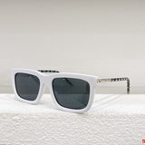 Close-up detail view of Louis Vuitton unisex sunglasses