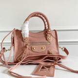 Zivas Charm Polished Finish Statement Handbag (Signature Shape & Finish) – Lifestyle Shot