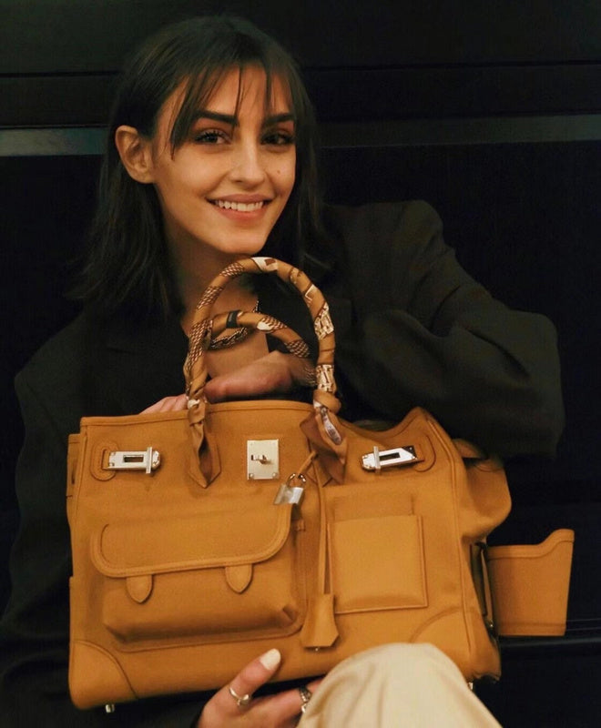 Close-up detail of modern bag design