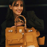 Close-up detail of modern bag design