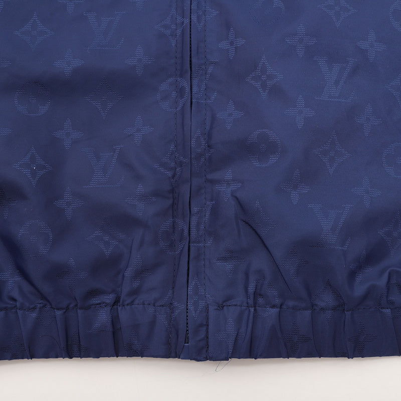 Back view of Louis Vuitton luxury clothing with monogram-inspired silhouette