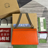Front view of classic signature women's handbag – women's luxury accessory